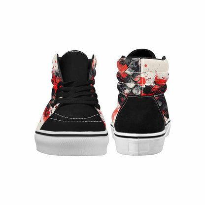 MEN'S Reptile Scale High Top Canvas Vivid Custom Sneakers