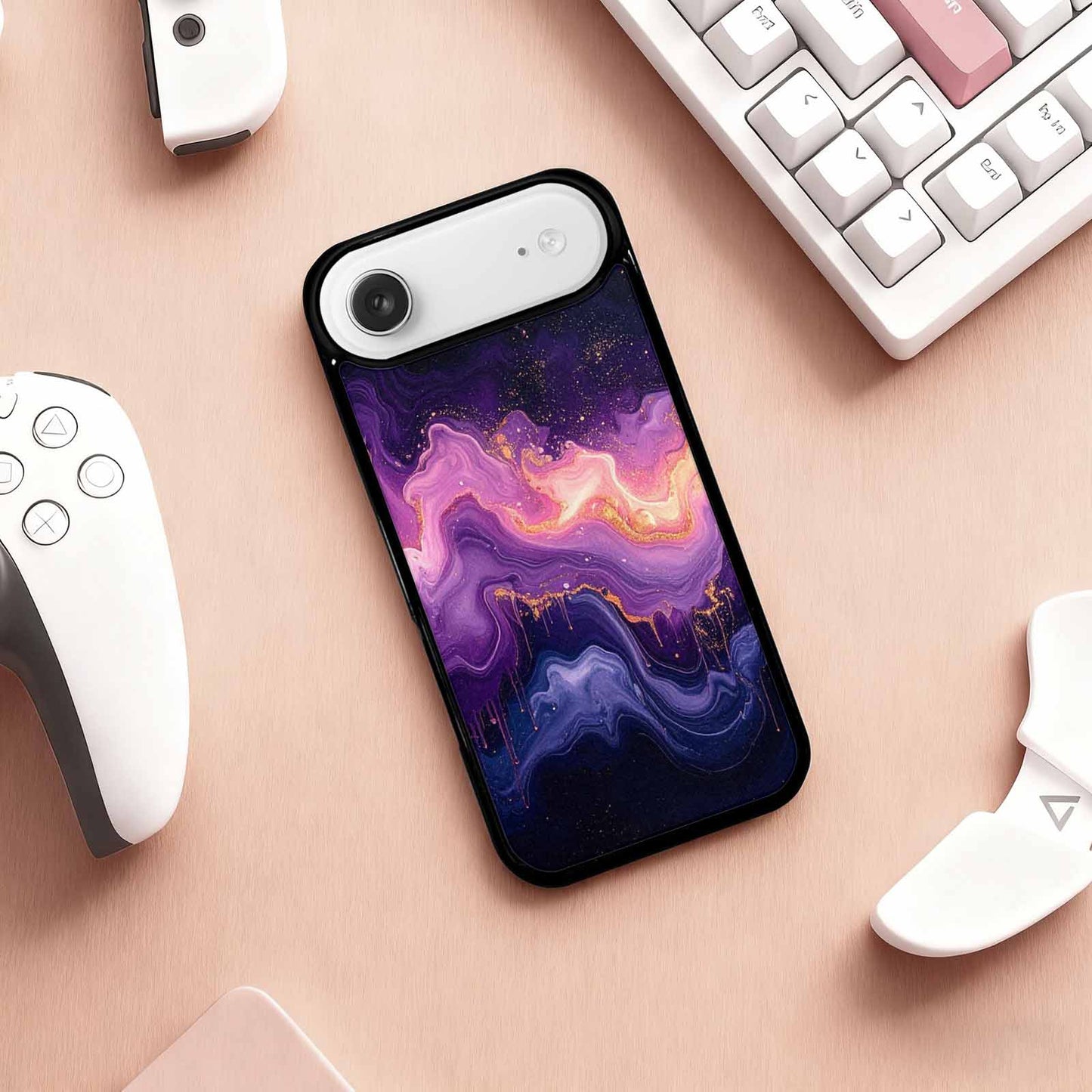 iPhone 17 Air Case — Seamless Repeating Pattern Of Overlapping Galaxy, Custom Made Phone Cover