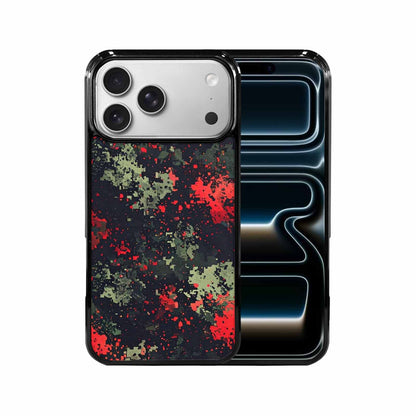iPhone 17 Pro Max Case — Small Military Camouflage Blotch Camo, Custom Made Phone Cover