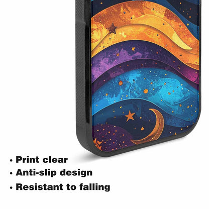 iPhone 15 Case — Steampunk Galaxy Art Seamless Pattern Vibrant, Customized Protective Case