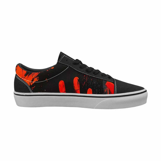 WOMEN'S Halloween Splatter Handprint Canvas Lace-Up Y2K Custom Shoes