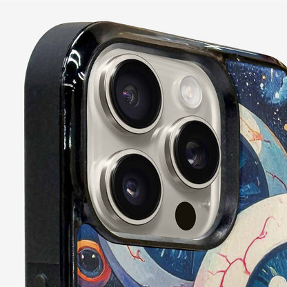 iPhone 16 Pro Max Case — Cartoon Eyeballs Galaxy Personalized Phone Cover, Custom Made Phone Cover