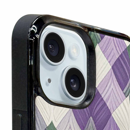 iPhone 15 Plus Case — Genderqueer Flag Color Theme Small Rainbow, Customized Protective Case
