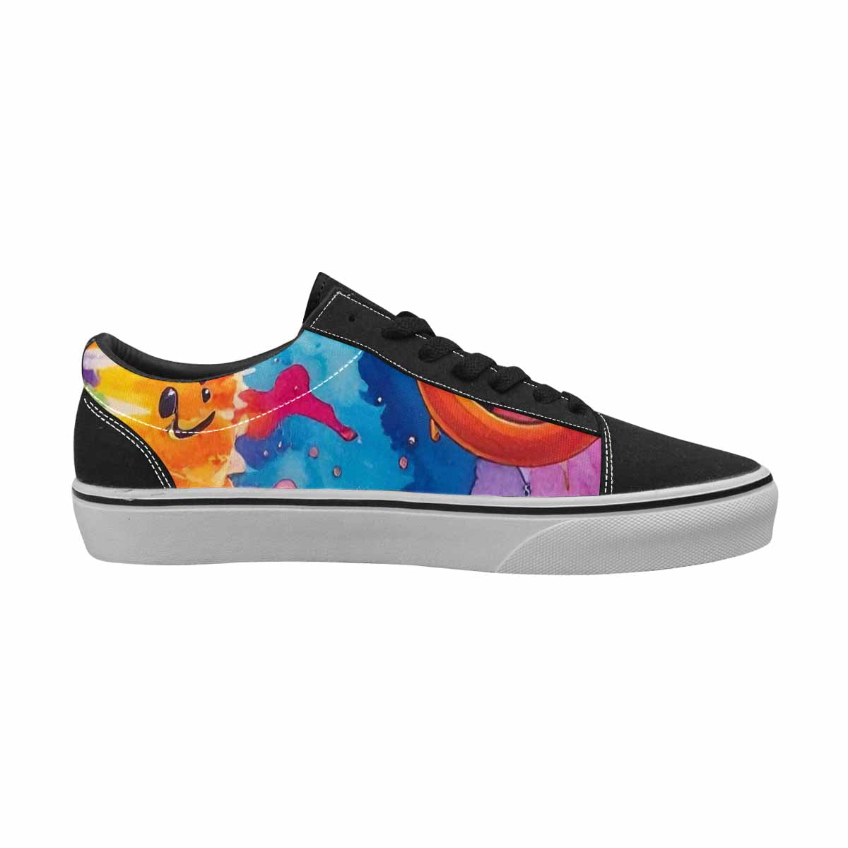 WOMEN'S Smiley Facessmiley Faces  Lace-Up Canvas Y2K Custom Shoes