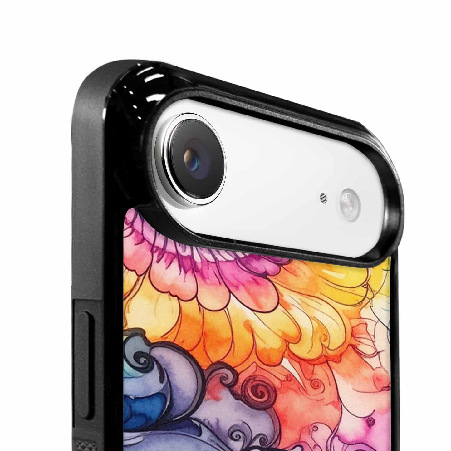 iPhone 17 Air Case — Tie Dye Swirls Black White Tie, Custom Designed Case Cover