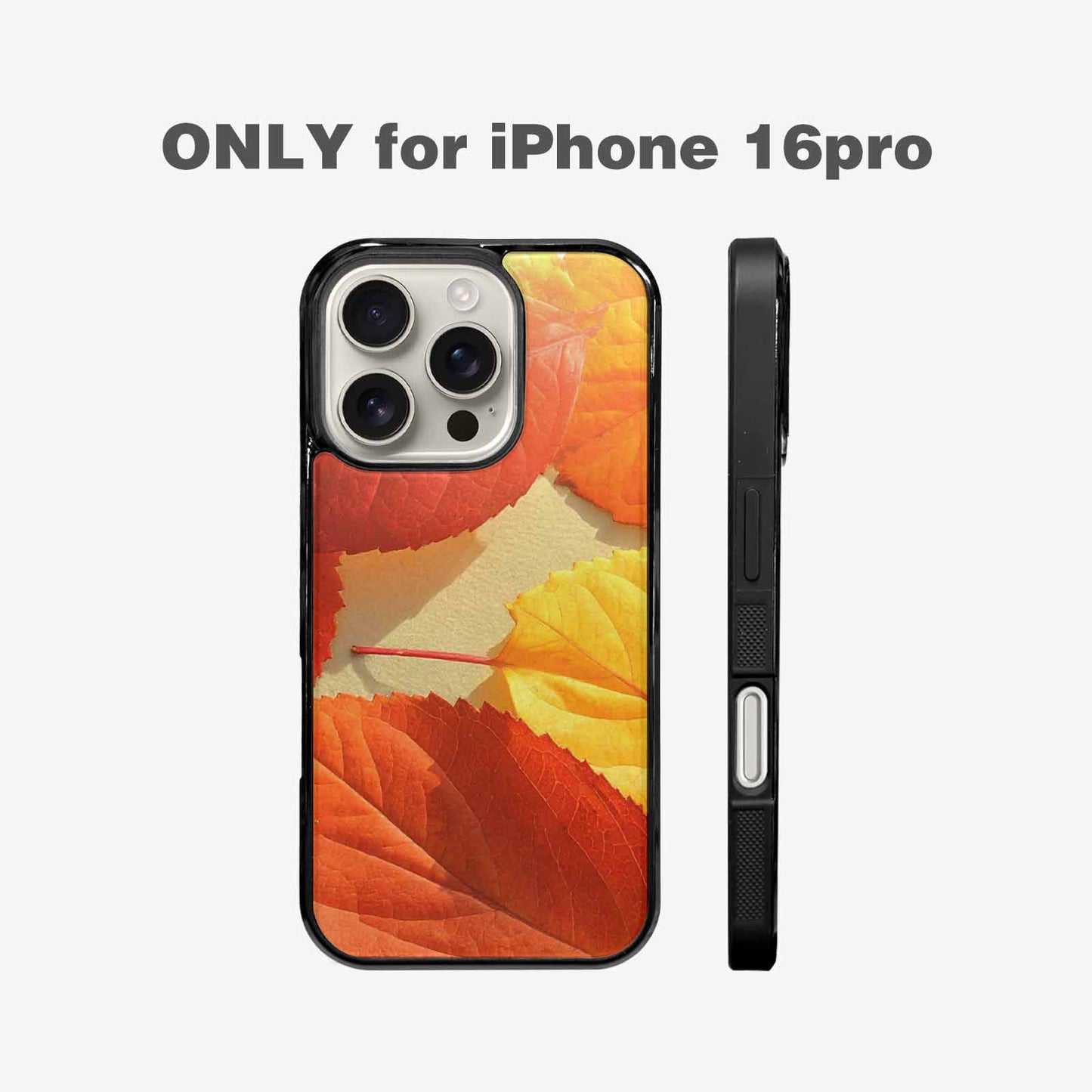 iPhone 16 Pro Case — Autumn Leaves, Custom Print Case Cover