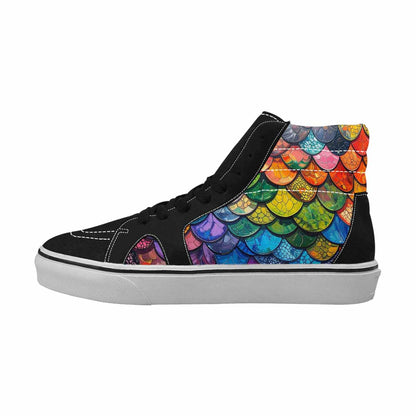 MEN'S Reptile Scale High Top Canvas Aesthetic Custom Shoes
