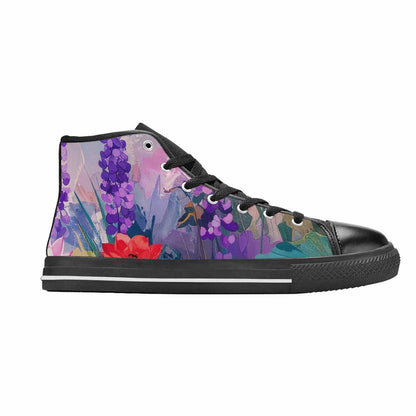 MEN'S Monet-Style Impressionist Water High Top Canvas Vivid Shoes