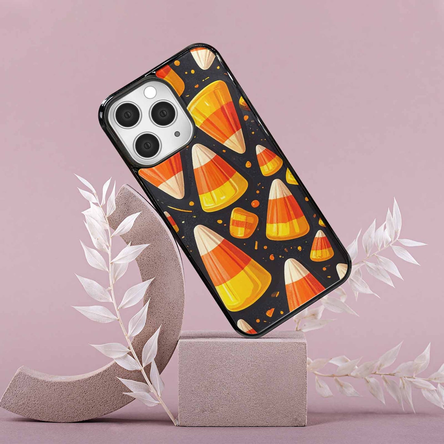 iPhone 15 Pro Max Case — Halloween Candy Corn, Custom Phone Case