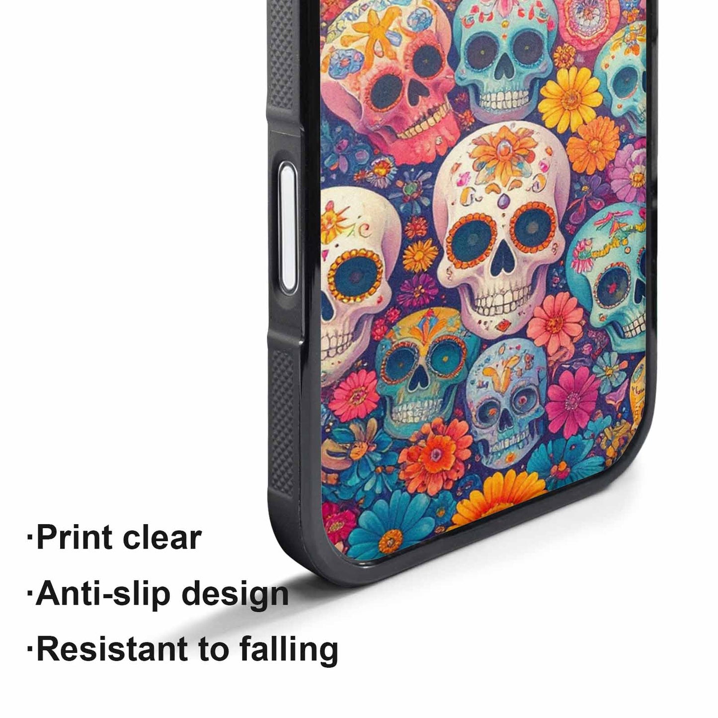 iPhone 17 Pro Max Case — Ornate Candy Color Skull Gothic Skulls, Custom Phone Case