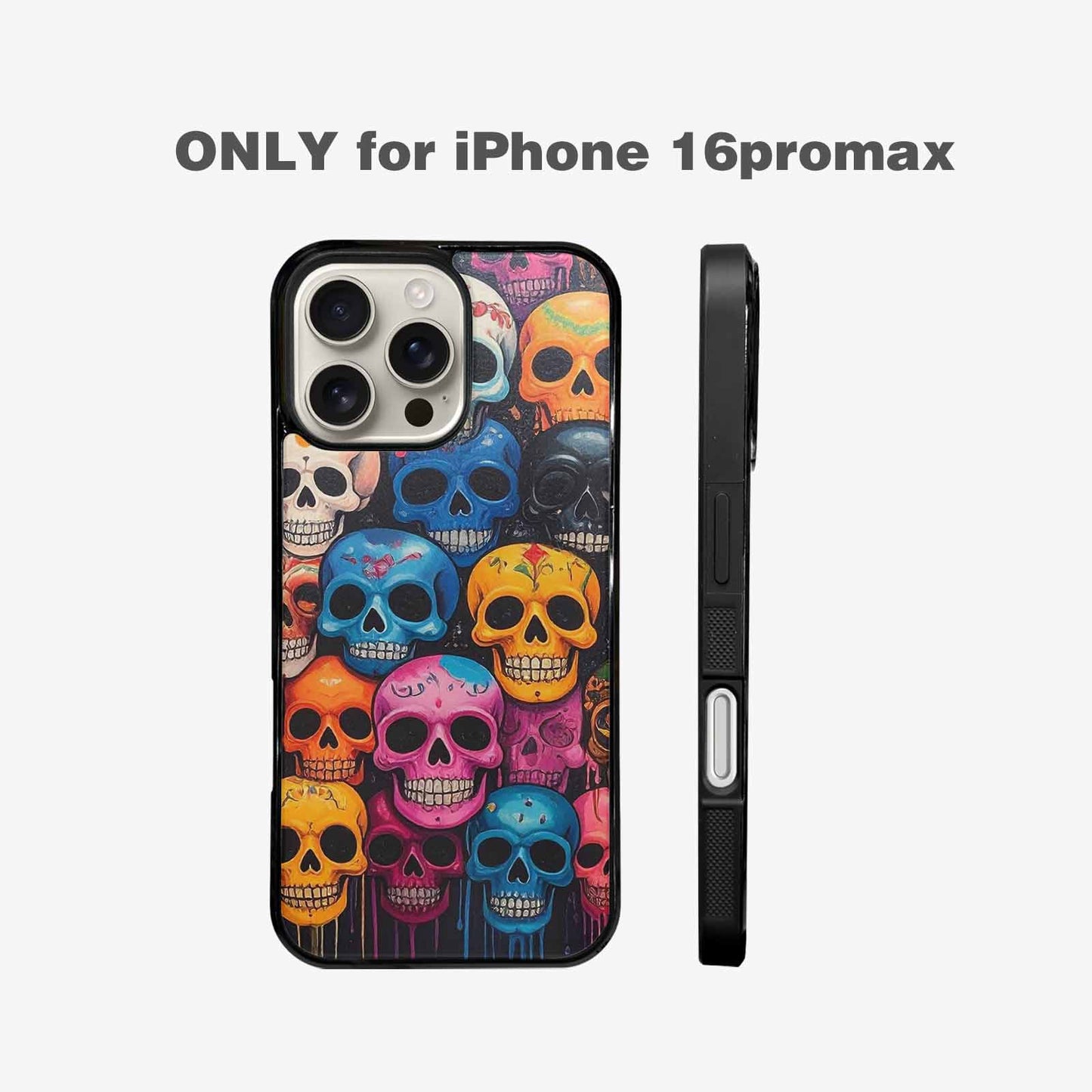 iPhone 16 Pro Max Case — Skulls General Skulls Pattern, Custom Print Case Cover