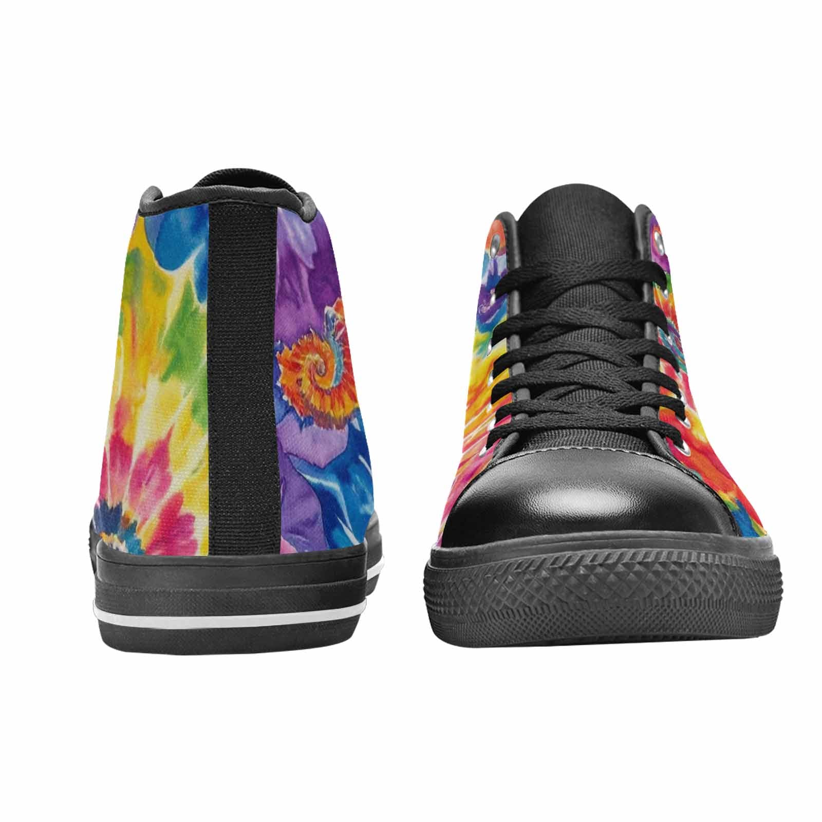 MEN'S Tie Dye Swirl High Top Canvas Y2K Shoes