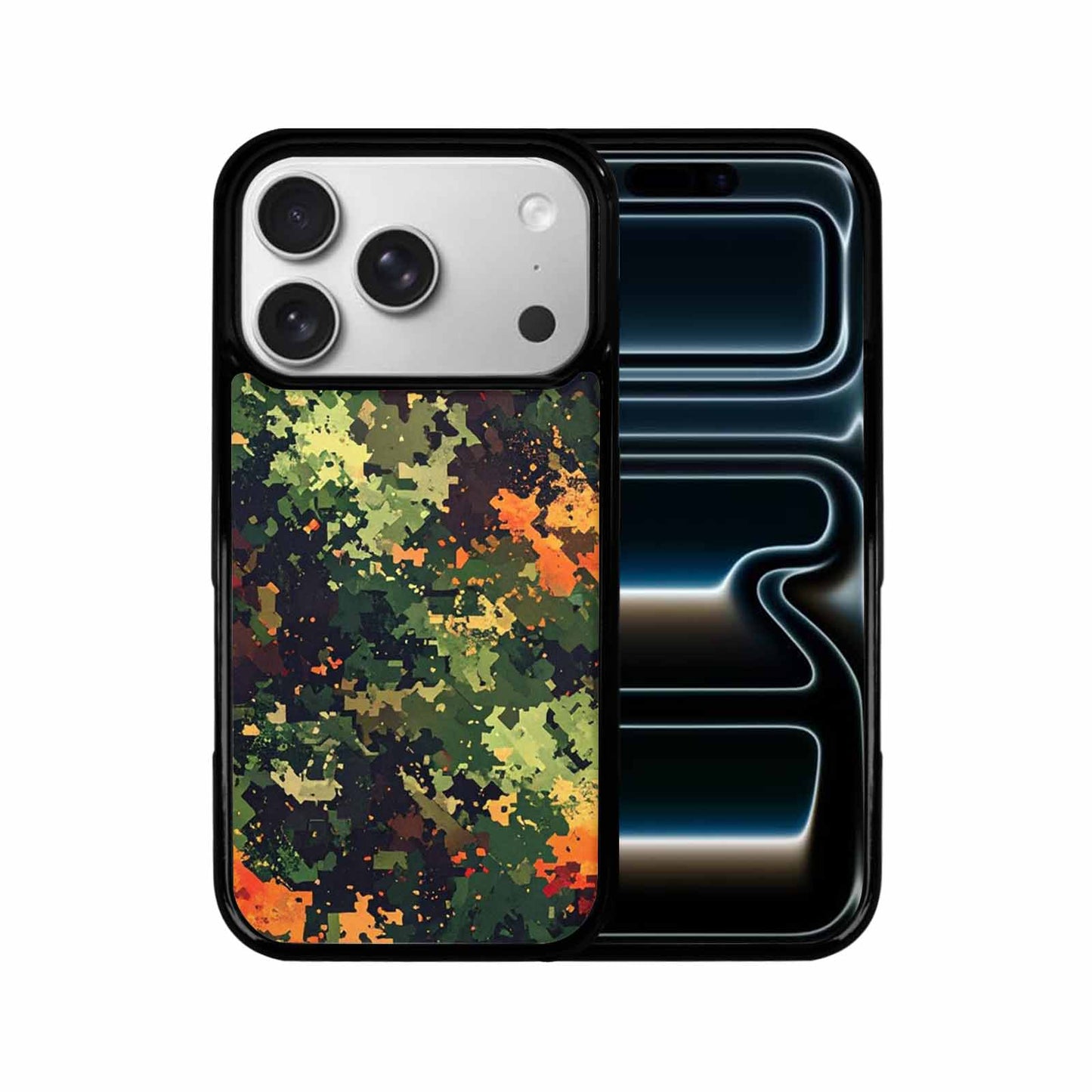 iPhone 17 Pro Case — Small Military Camouflage Blotch Pattern Camo, Original Design Phone Case