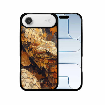 iPhone 17 Air Case — Distressed Autumn Snake Original Art, Custom Designed Case Cover