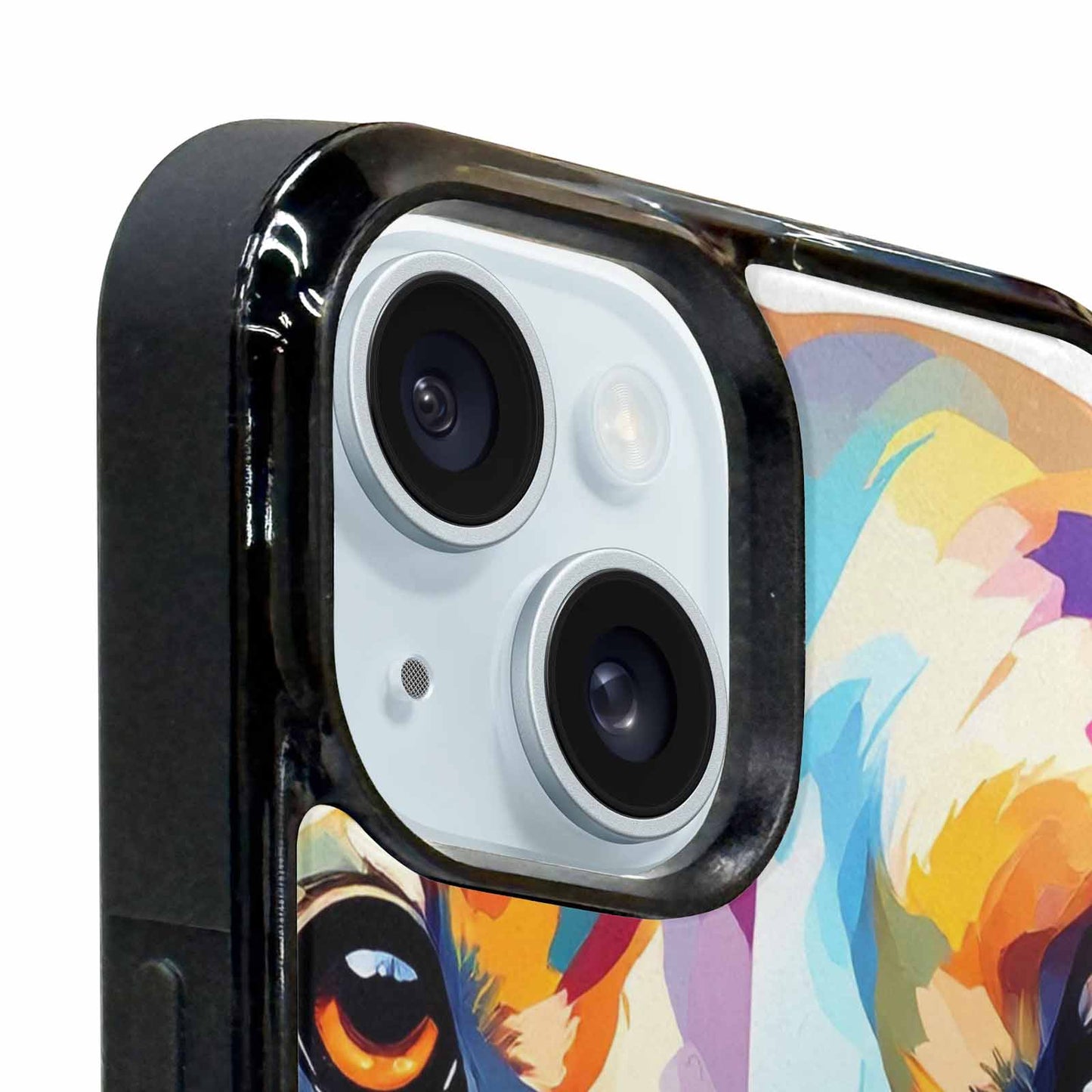 iPhone 15 Case — Golden Retriever Watercolor Art Pattern, Custom Phone Case