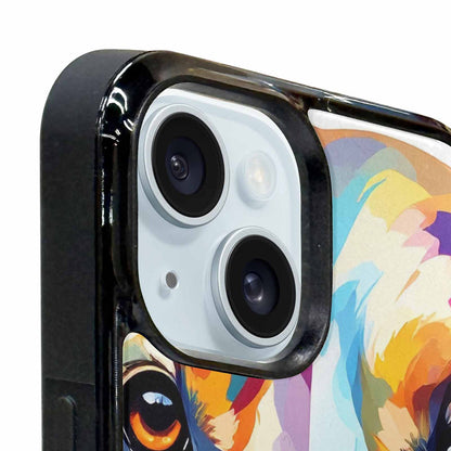 iPhone 15 Case — Golden Retriever Watercolor Art Pattern, Custom Phone Case