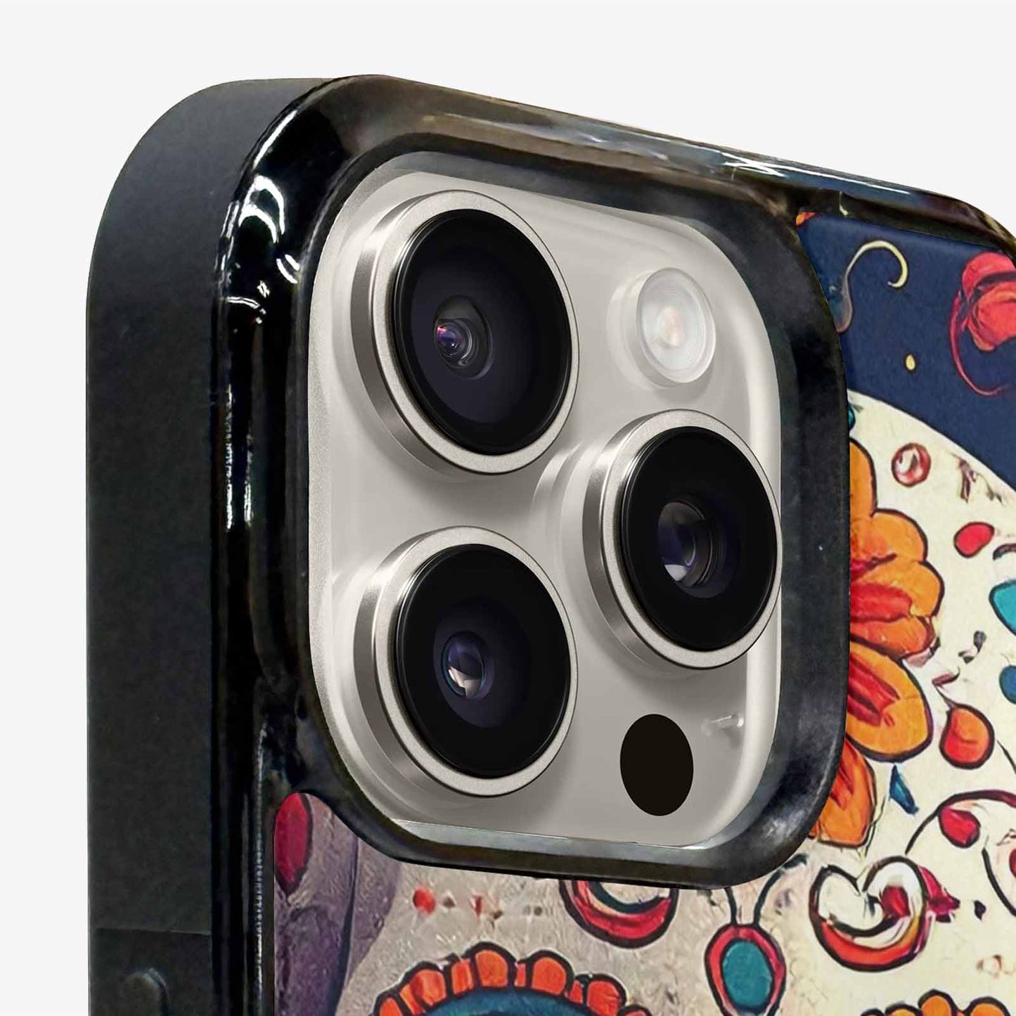 iPhone 16 Pro Max Case — Day Dead Sugar Skull Art 100s, Custom Made Phone Cover