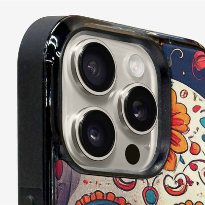 iPhone 16 Pro Max Case — Day Dead Sugar Skull Art 100s, Custom Made Phone Cover