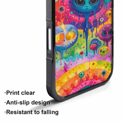 iPhone 17 Pro Max Case — Aliens Tie Dyemelting Aliens Tie Dye, Customized Protective Case