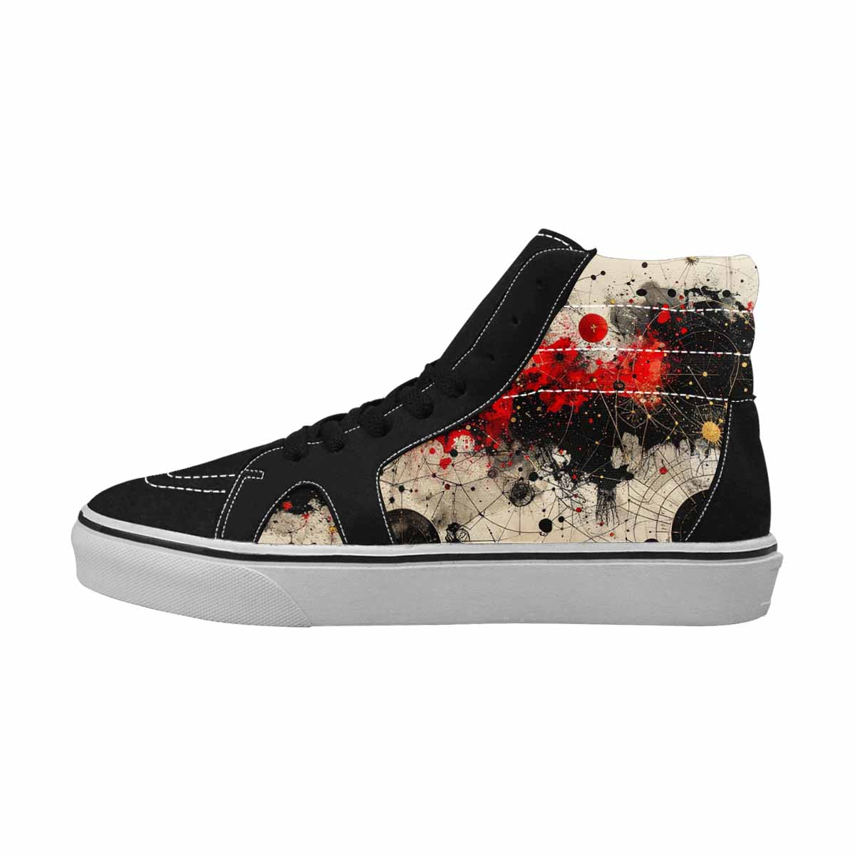MEN'S Zodiac Constellation High Top Canvas Melting Art Sneakers