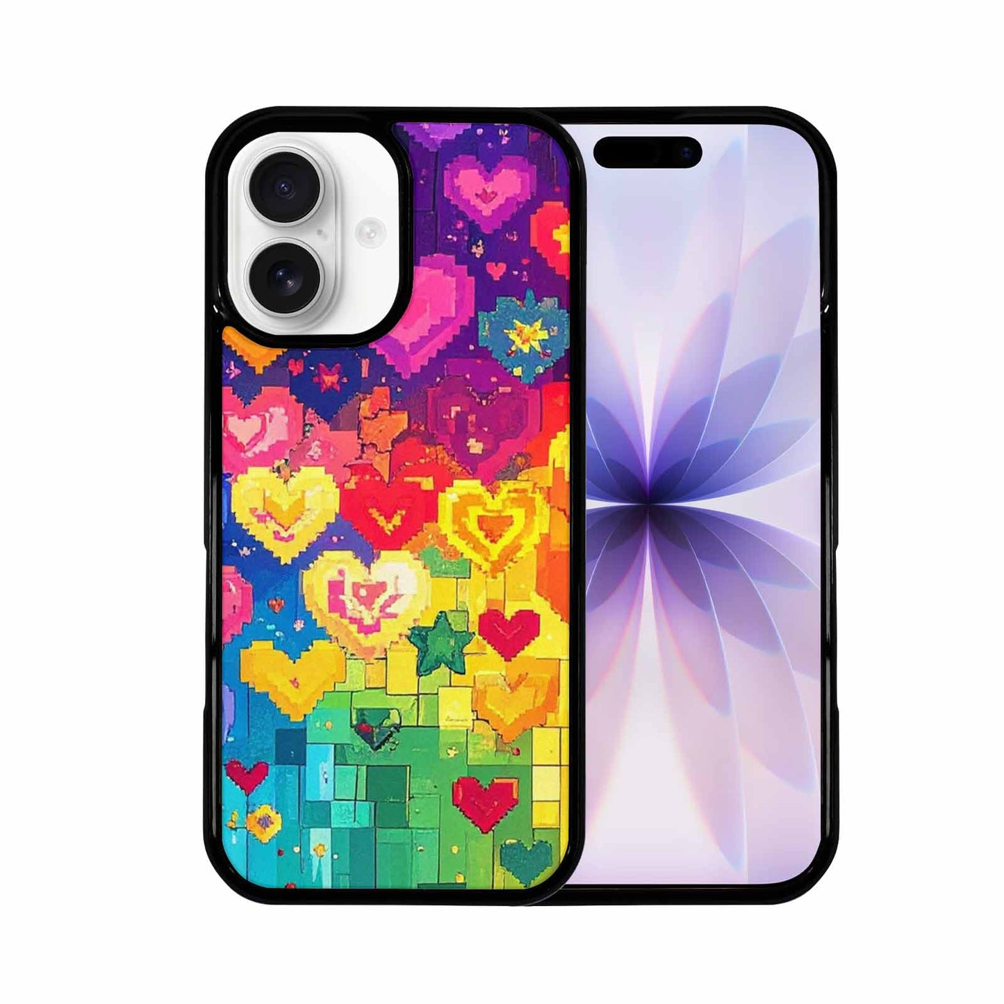 iPhone 17 Case — Pixel Art Bit Burst Original Art, Unique Phone Case Design