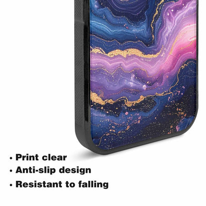 iPhone 15 Plus Case — Marble Galaxy Custom Personalized Phone Cover, Custom Designed Case Cover