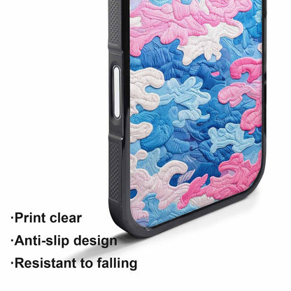 iPhone 17 Pro Case — Vivid Camo Transgender Pride Camo, Unique Phone Case Design