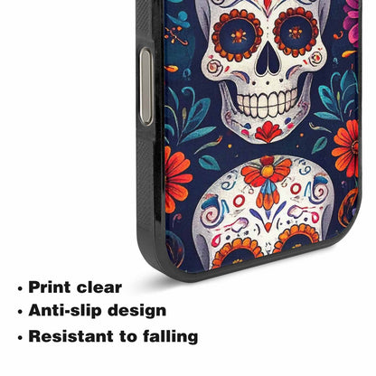 iPhone 16 Pro Case — Day Dead Sugar Skull Art 100s, Unique Phone Case Design