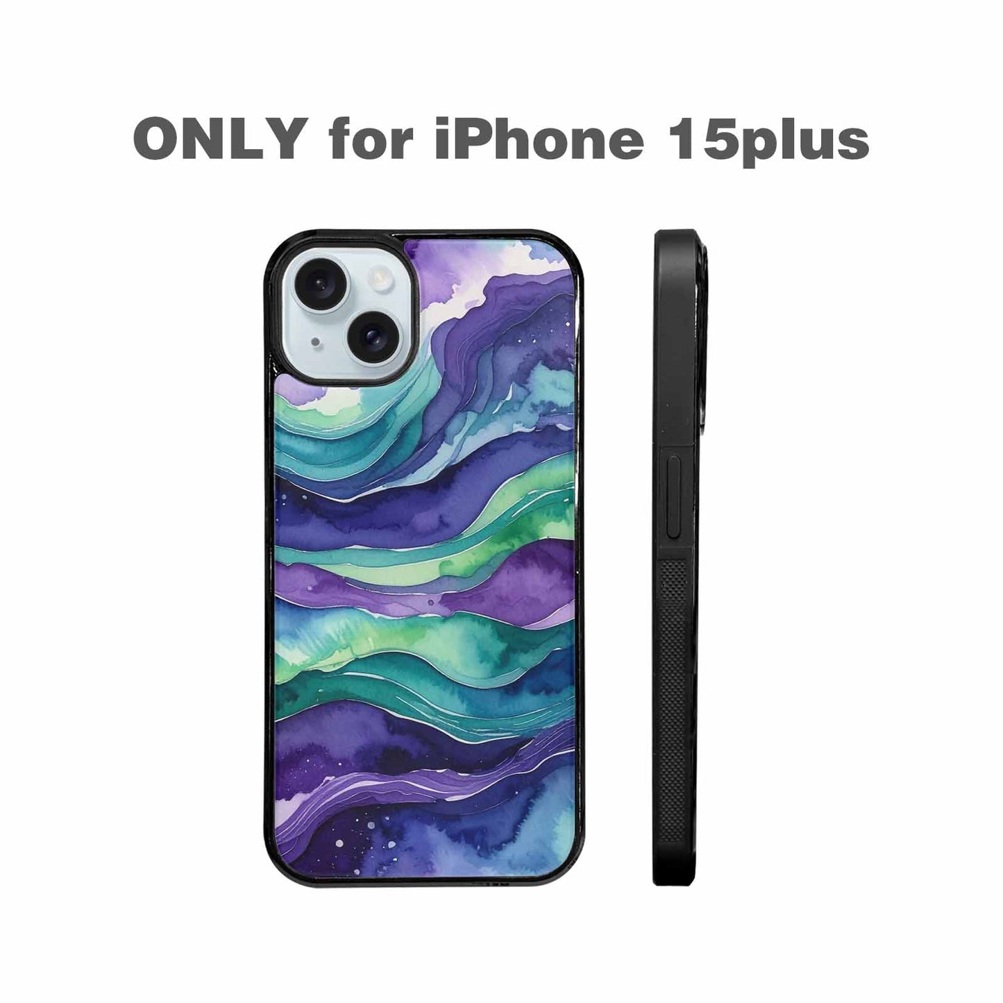 iPhone 15 Plus Case — Galaxy Aurora Nebula, Custom Designed Case Cover