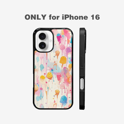 iPhone 16 Case — Ice Cream Motif Ice Cream Motifs, Personalized Phone Case