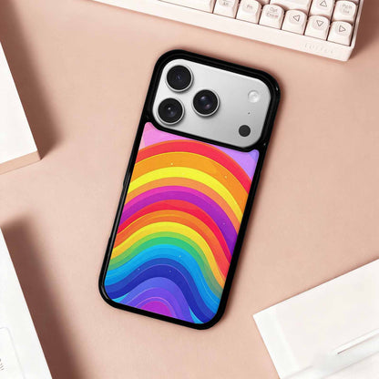 iPhone 17 Pro Case — Rainbow Pride Original Art, Unique Phone Case Design