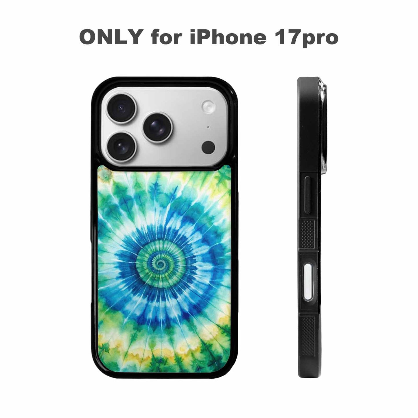 iPhone 17 Pro Case — Small Tie Dye Swirl Pattern Tie, Custom Print Case Cover