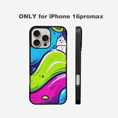 iPhone 16 Pro Max Case — Acid Wash Cartoon Custom Personalized Phone, Custom Art Phone Cover