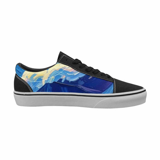 WOMEN'S Starry Night Van Gogh Canvas Lace-Up Grunge Custom Sneakers