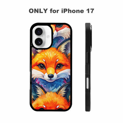 iPhone 17 Case — Watercolor Kawaii Fox Watercolor Abstract, Customized Protective Case