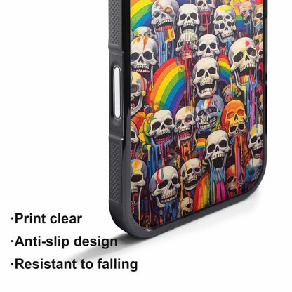 iPhone 17 Pro Case — Rainbow From Skulls Mouth Skulls Gothic, Custom Designed Case Cover