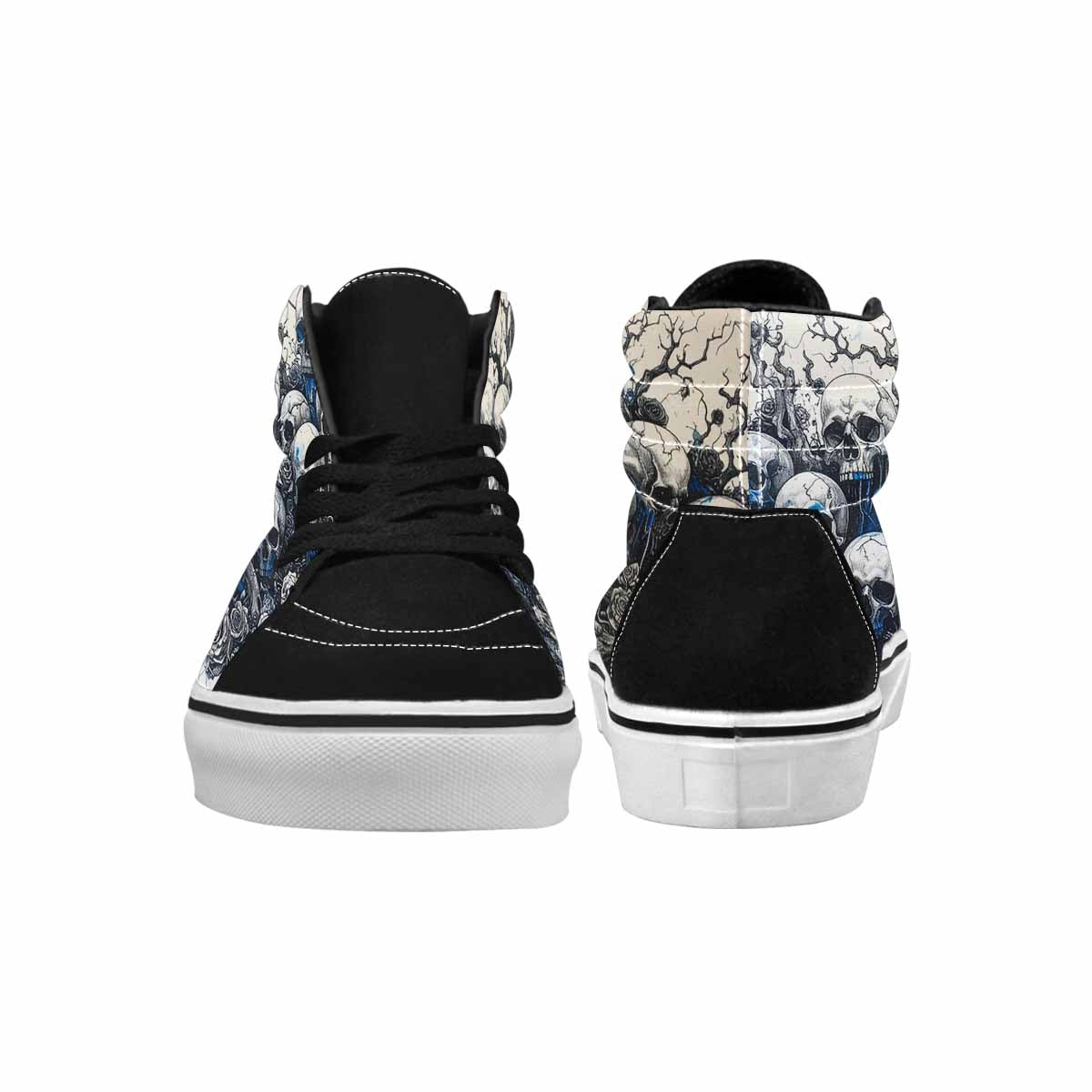 MEN'S Skull Roses High Top Canvas Vivid Custom Sneakers