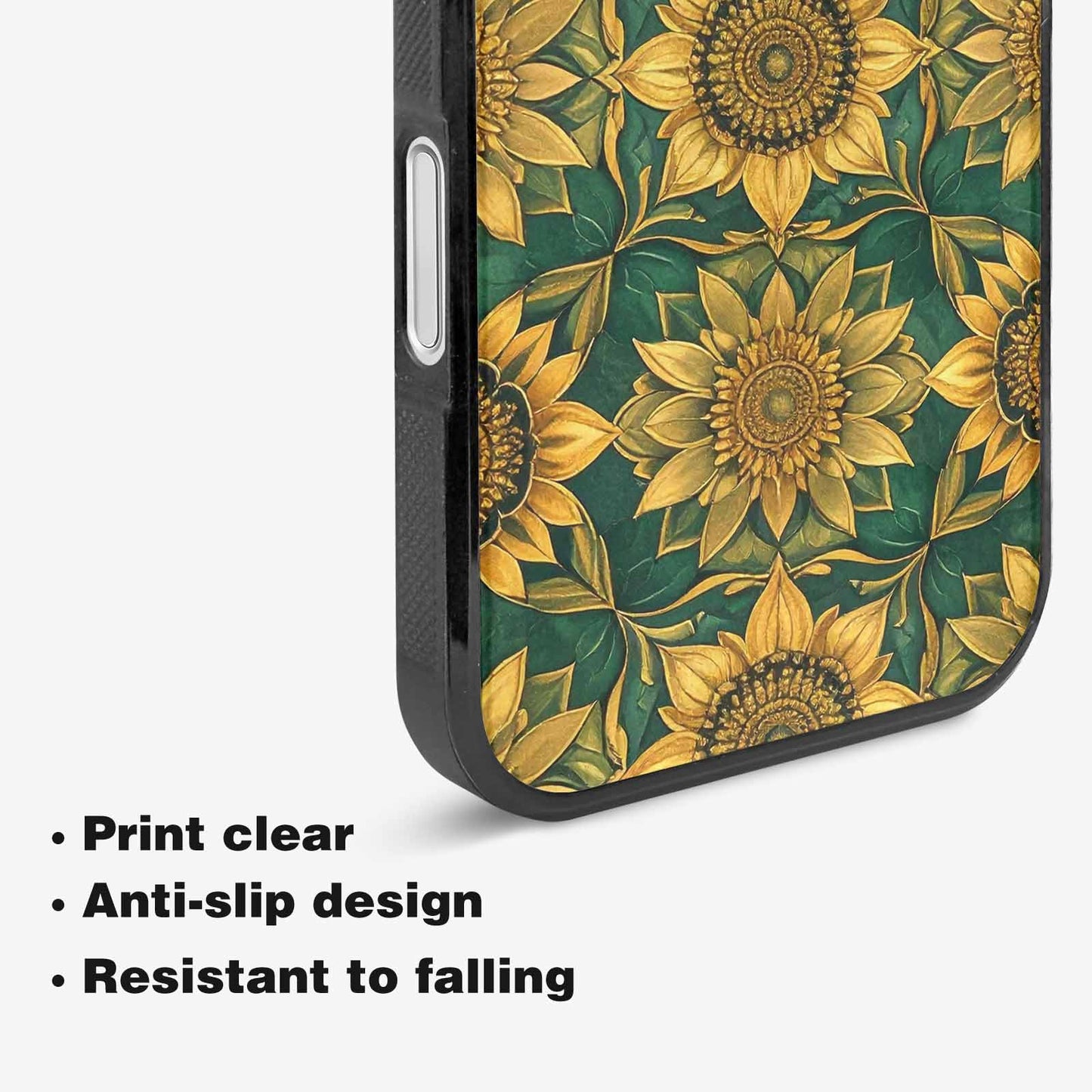 iPhone 16 Plus Case — Sunflower Mandala Kaleidoscope Custom, Custom Phone Case