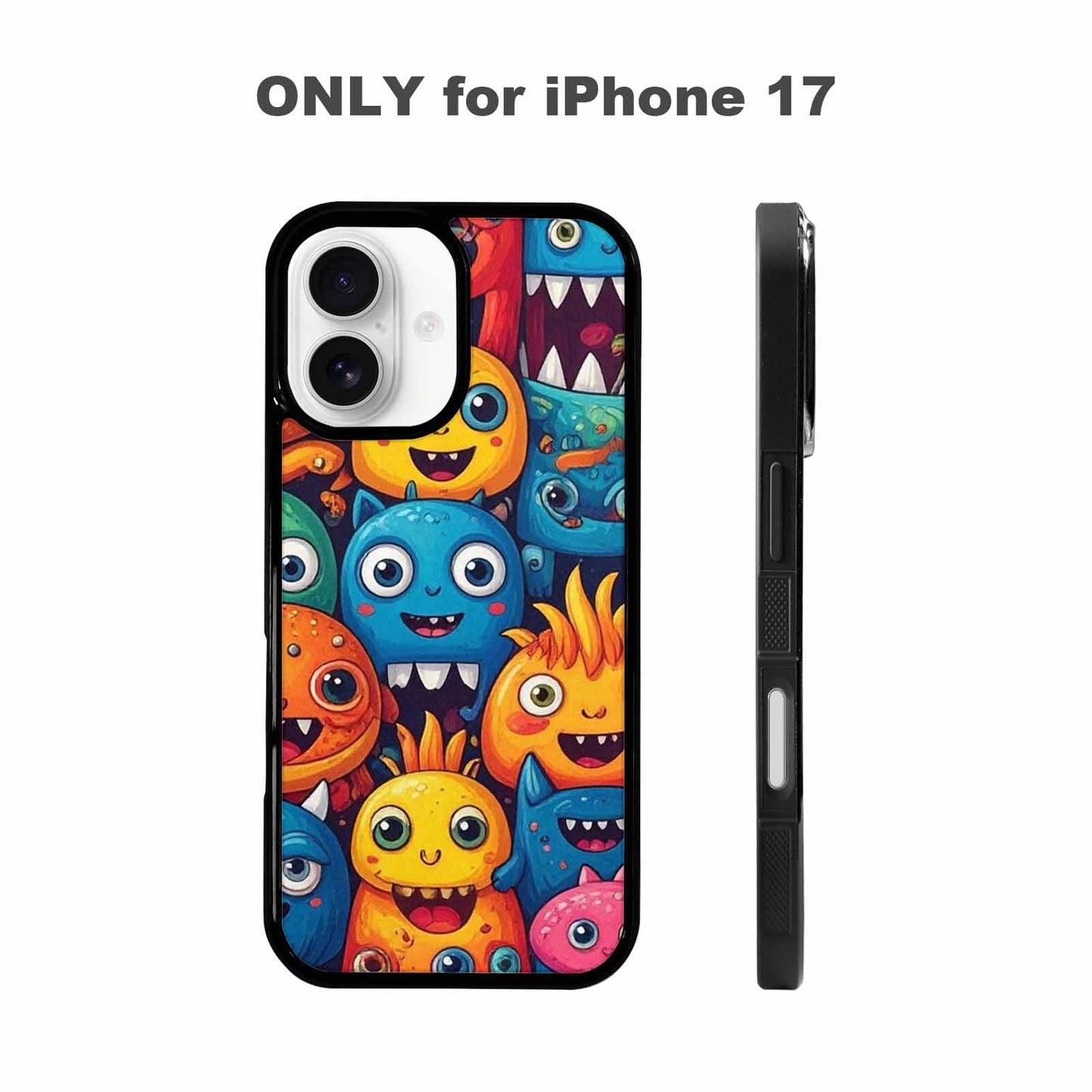 iPhone 17 Case — Small Cartoon Monster Character Cartoon Cute, Unique Phone Case Design