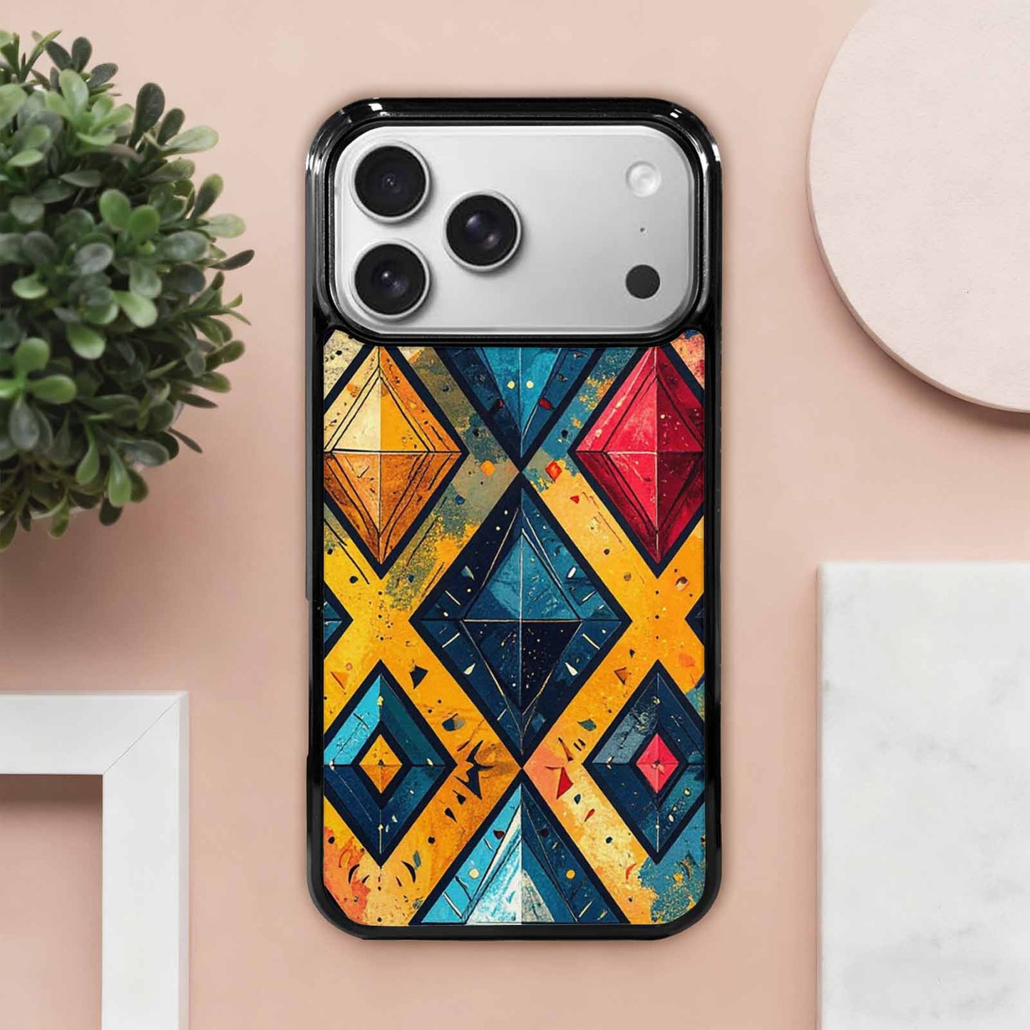iPhone 17 Pro Max Case — Vintage Summer Diamond Retro Vintage, Custom Art Phone Cover