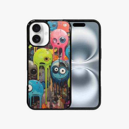 iPhone 16 Case — Aliens Camomelting Aliens Patt Fgd, Custom Print Case Cover