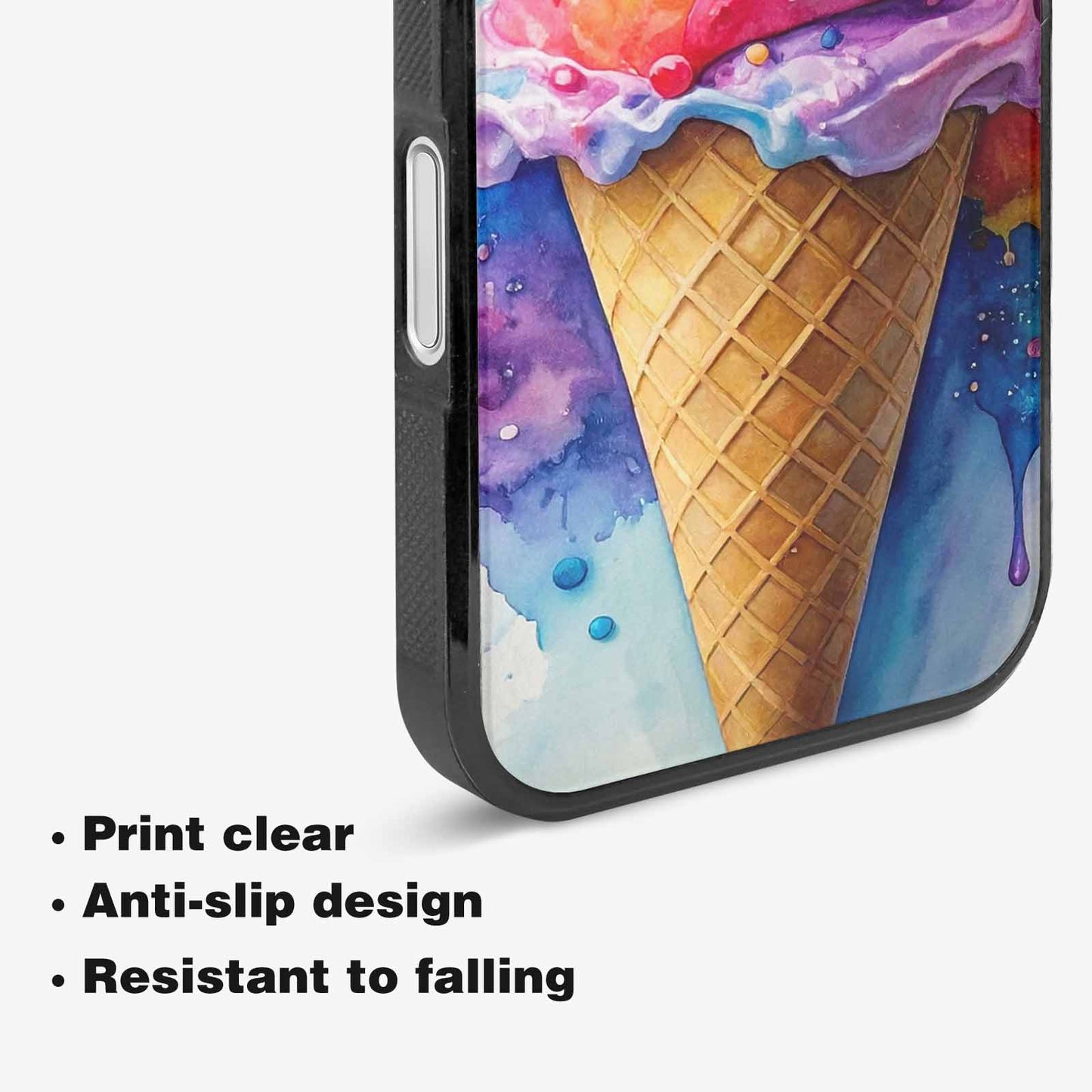 iPhone 16 Case — Melting Icecream Collage, Custom Designed Case Cover