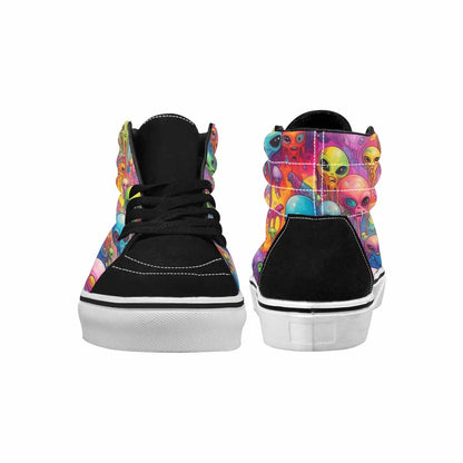MEN'S Melting Aliens High Top Canvas Grunge Custom Shoes