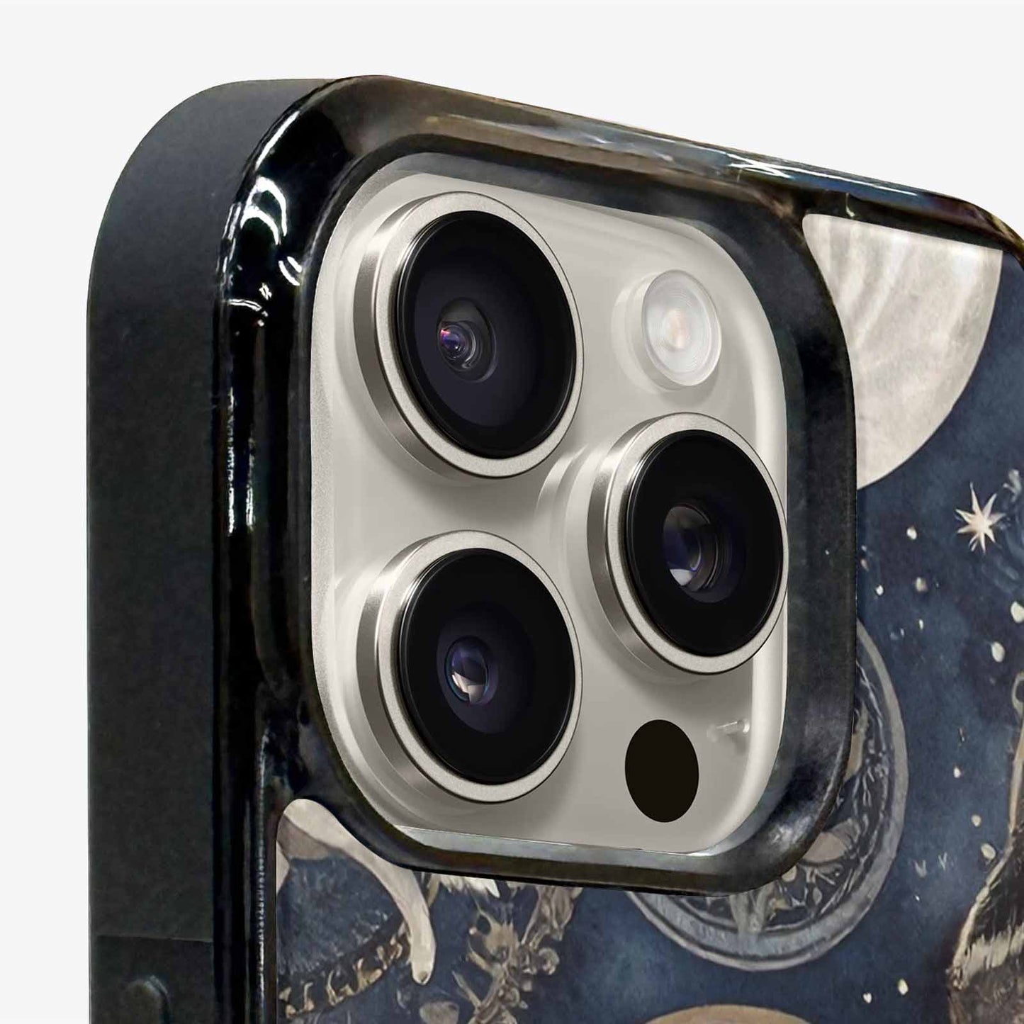 iPhone 16 Pro Case — Wolves Everywhere Collage Overlap Small Wolf, Custom Made Phone Cover