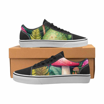 WOMEN'S Mushrooms  Botanical Mushrooms Lace-Up Canvas Y2K Shoes