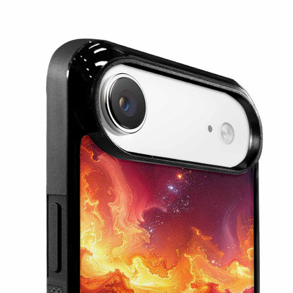 iPhone 17 Air Case — Galaxy Art Red Orange Supernova Galaxy, Custom Designed Case Cover
