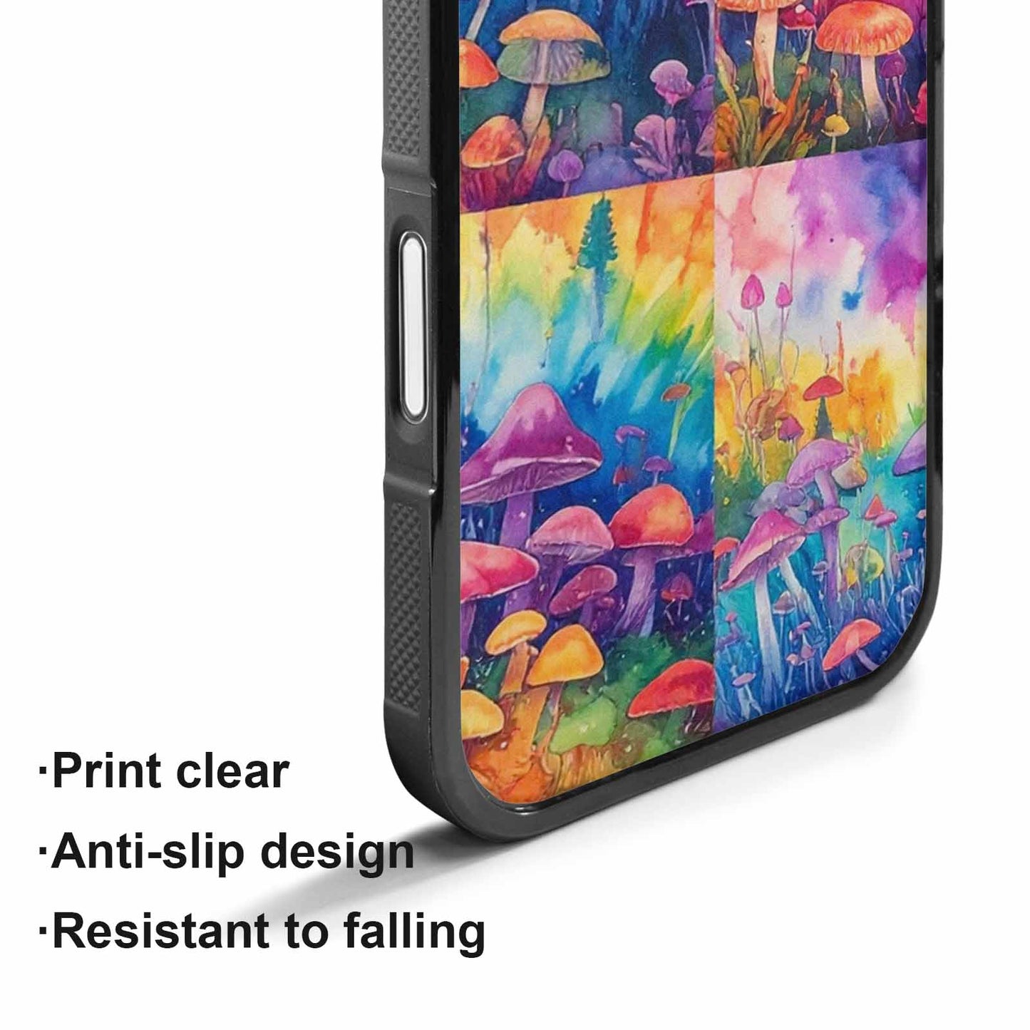 iPhone 17 Case — Mushrooms Tie Dyemushrooms Pat Tie Dye, Custom Print Case Cover