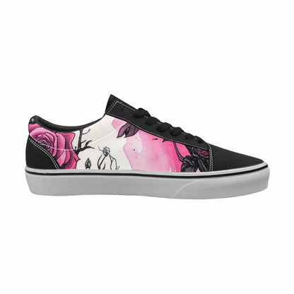 WOMEN'S Skull Roses Lace-Up Canvas Surreal Shoes