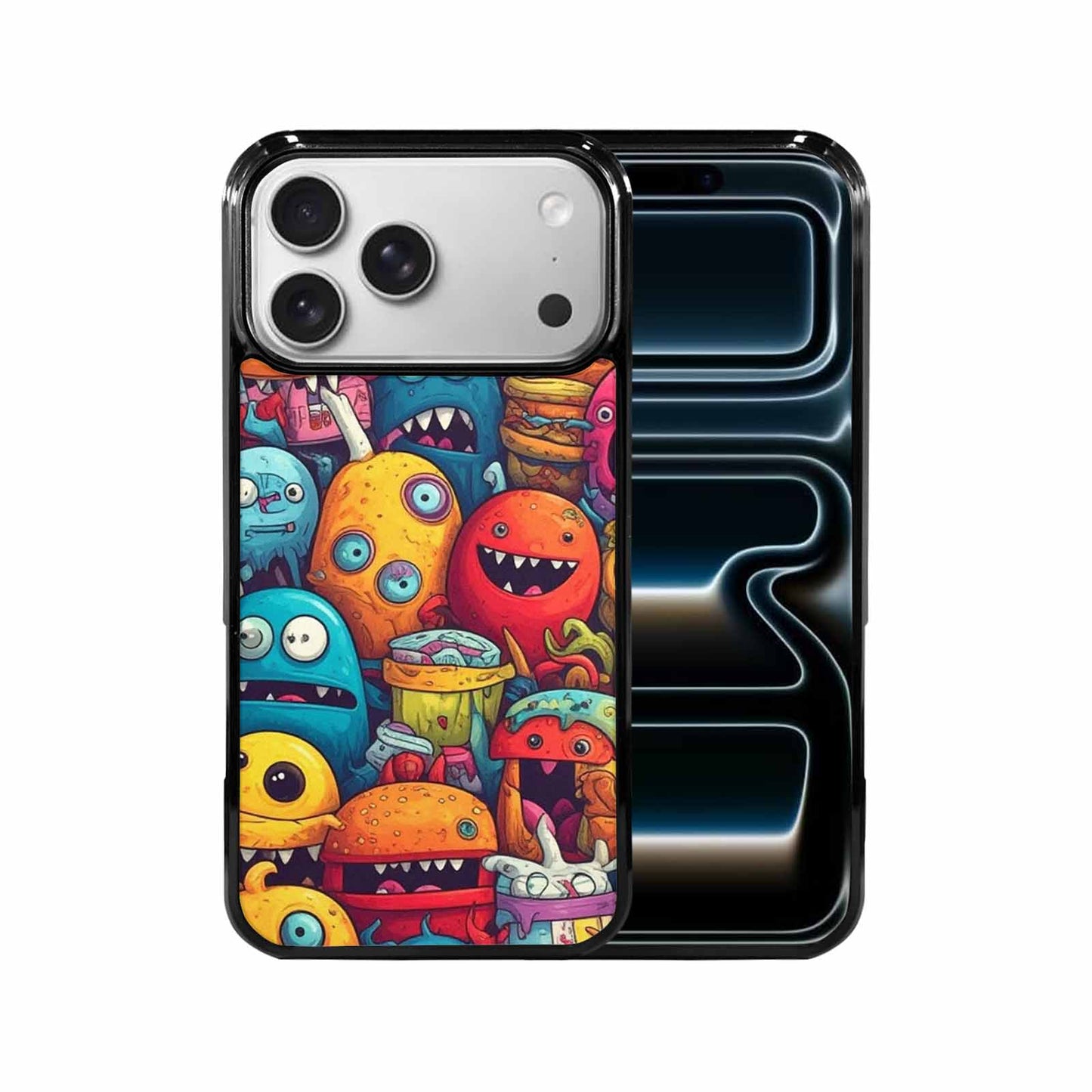iPhone 17 Pro Max Case — Small Cartoon Monster Character Cartoon Cute, Custom Print Case Cover