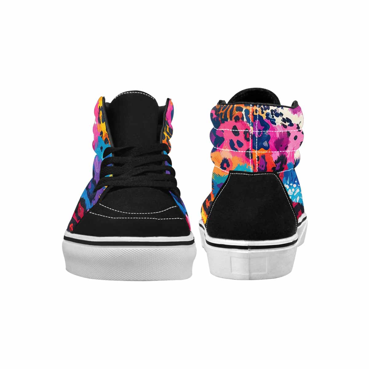 MEN'S Full Color Vibrant Animal High Top Canvas Vivid Sneakers